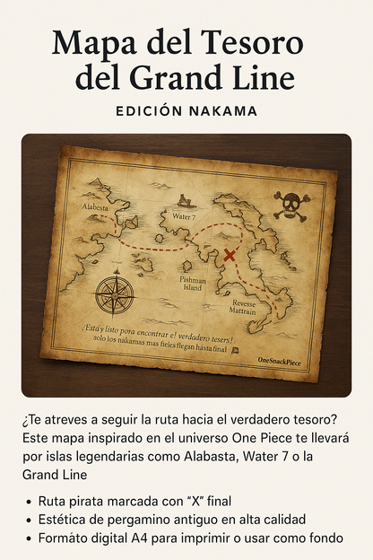 Mapa del Tesoro del Grand Line – Edición Nakama